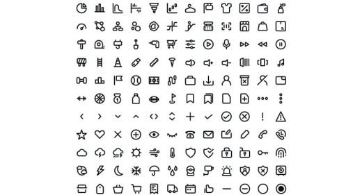 240 free line icons for Adobe XD