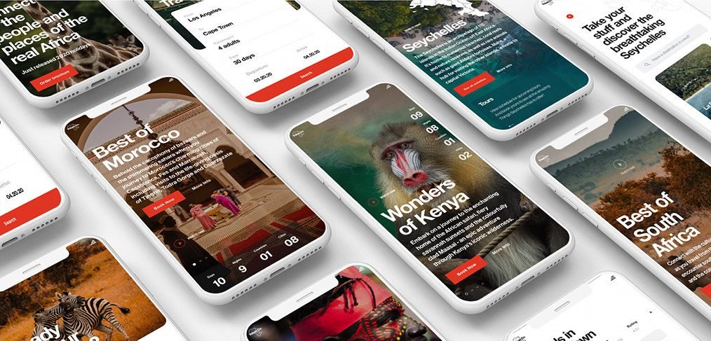 Africa travel Ui kit for XD