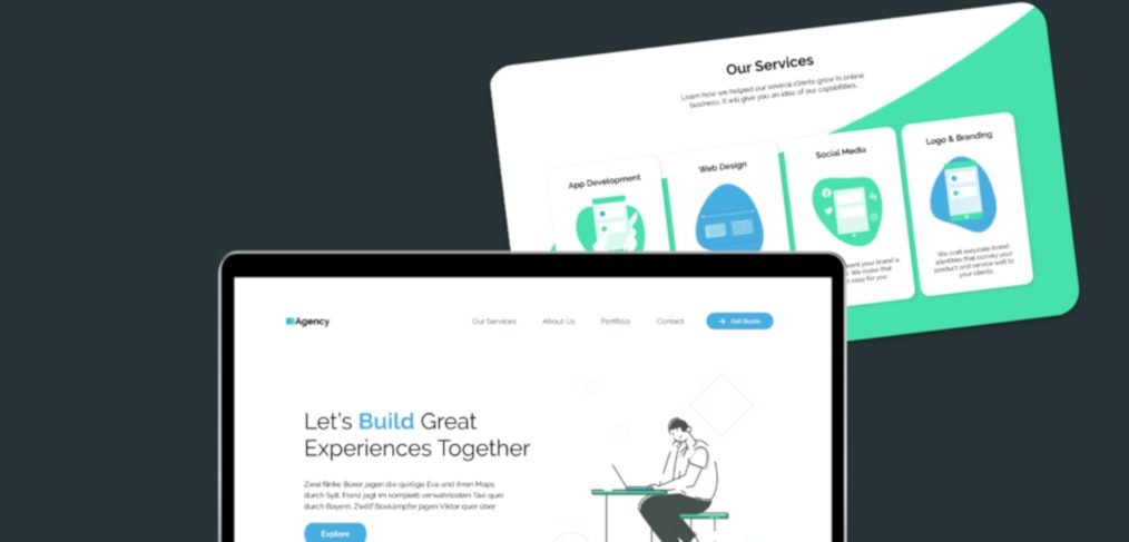 Agency XD website template