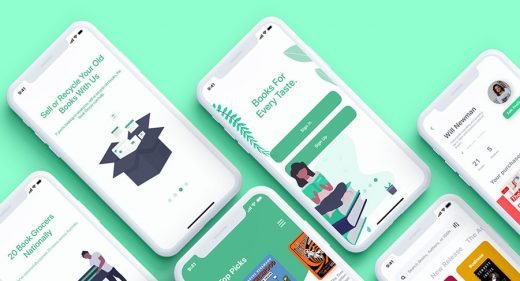 Bookstore Free XD UI kit