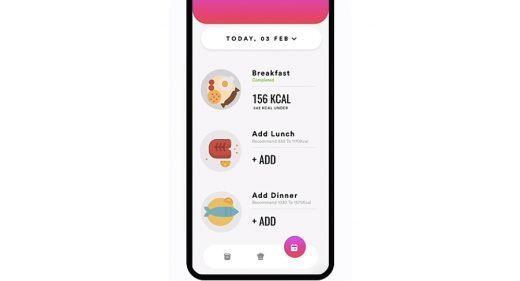 Calories app XD concept