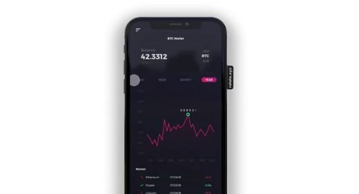 Crypto wallet chart animation