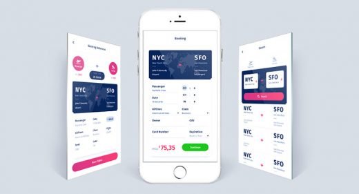 Flight Booking App Free Concept