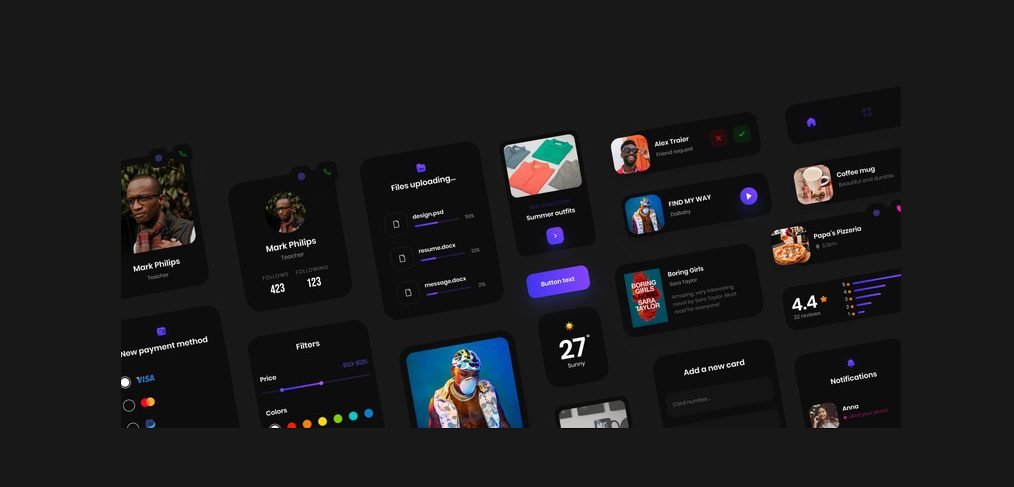 Free components XD UI kit