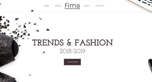 Free Fashion website template