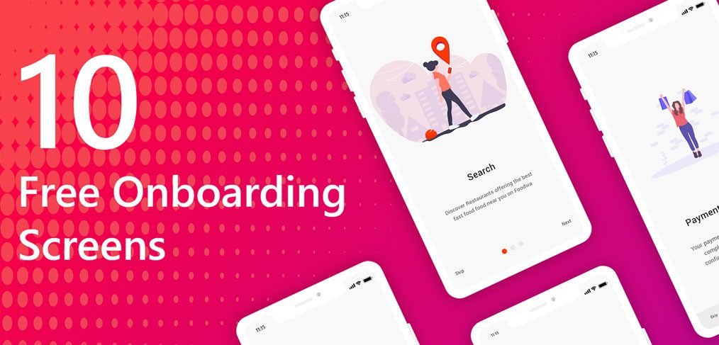 Free onboarding screens for XD