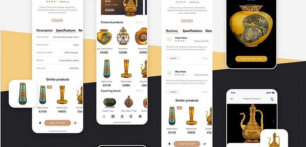 Free XD mobile ecommerce UI kit