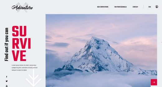 Free XD Survival website template