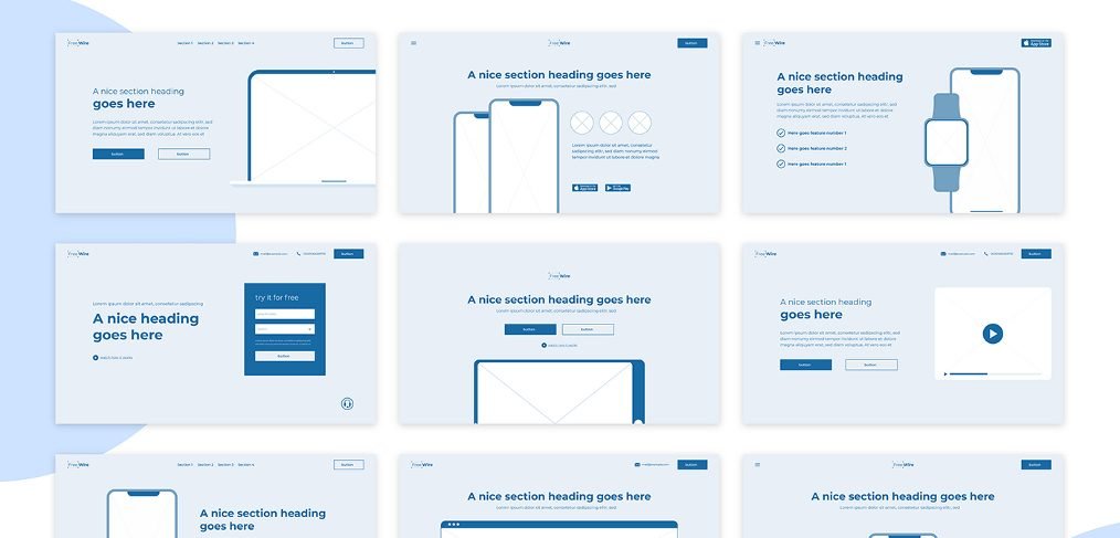 FreeWire - Free XD wireframe kit