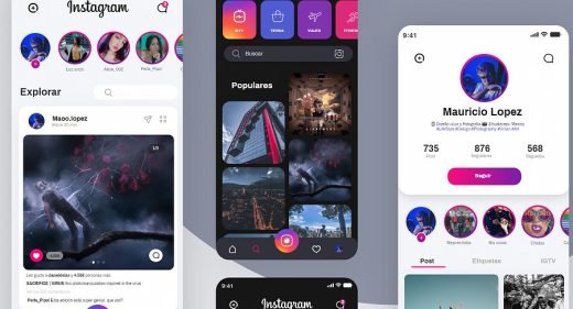 Instagram Adobe XD redesign