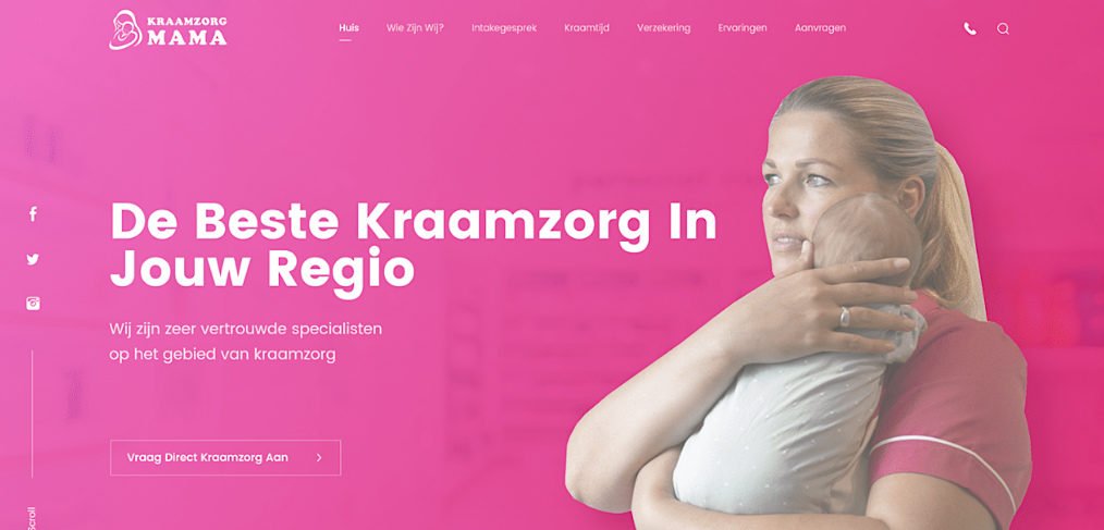 Maternity free XD website template