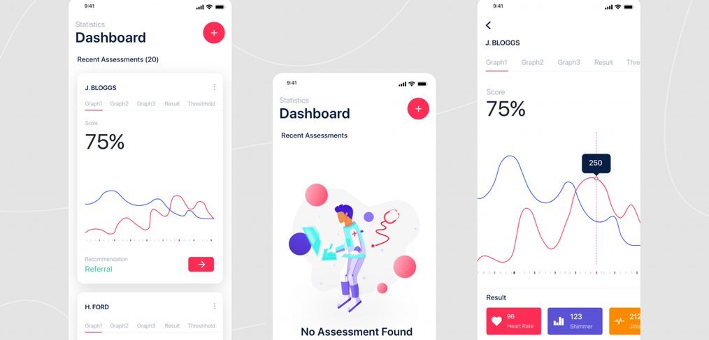 Medical / health app XD concept