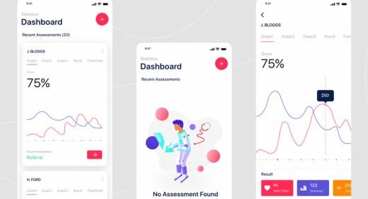 Medical / health app XD concept