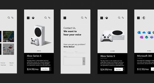 Microsoft mobile store XD concept