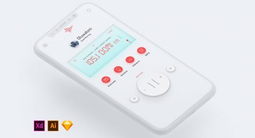 Mobile Radio UI concept Light