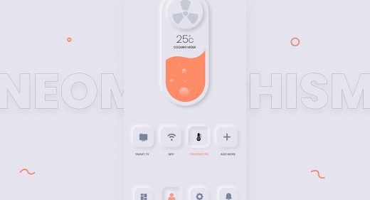 Neumorphic cooling app concept