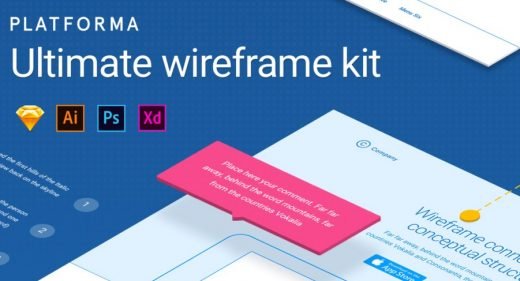 platforma wireframing kit adobe xd
