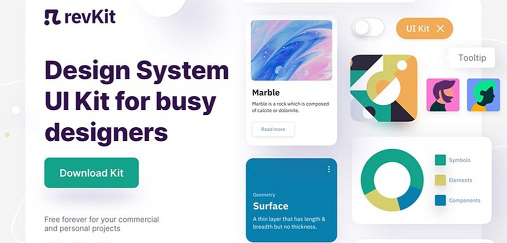 Revkit free XD UI kit