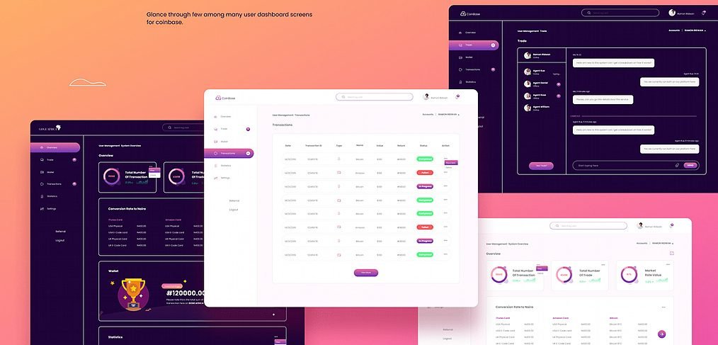 XD admin dashboard free template