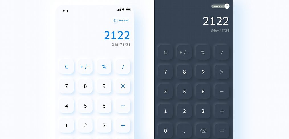 XD calculator vector illustration