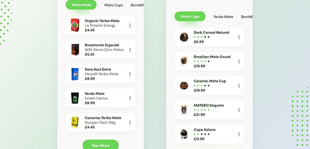 Yerba mate mobile shop template